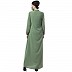 Casual abaya with Pin tucks- Jade Green Casual abaya with Pin tucks- Jade Green